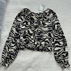 H&M Animal Print Blouse